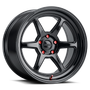 Kansei K14B Roku 18x9.5in / BLANK BP / 38mm Offset / 66.56mm Bore - Gloss Black