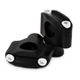 Burly Brand Reaper Riser Clamp 2-Bolt 1-1/2in Tall for 1in Bar, Set - Texture Black