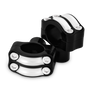 Burly Brand Reaper Riser Clamp 1-1/2in Tall for 1-1/4in Bar, Set - Black Machined