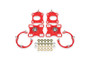 BMR Suspension 11-14 Ford Mustang Caster/Camber Plates - Red