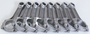 Eagle Pontiac 400-455 6.625in 5140 Steel 7/16in ARP 8740 BOLTS I-Beam Connecting Rods - Set of 8