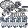 Eagle Chevy 305 1Pc 3.480in Crank 5.700in I-Beam Rods 3.776in Pistons 168 Tooth FP Balanced Assembly