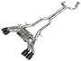 AWE Tuning 2021+ Cadillac CT4-V Blackwing SwitchPath Exhaust - Diamond Black Tips