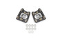 BMR 94-04 Ford Mustang Steel Caster Camber Plates - Black Hammertone