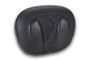 Mustang Deluxe Diamond Touring Sissy Bar Pad Black w/Gun Metal Gray Thread