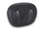 Mustang Deluxe Diamond Touring Sissy Bar Pad Black w/Dark Cherry Thread
