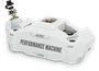 Performance Machine 125 x 4 Race Series Radial Mount Caliper with ARC - Left - White