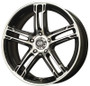 Enkei FD-05 18x7.5 5x100 45mm Offset 72.6 Bore Dia Black Machined Wheel