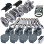 Eagle Chevy 350 3.750in Crank 6.000in H-Beam -16cc Inv Dome 4.060in Pistons Rotating Assembly