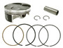 Piston Kit Frgd Chrm Comp Cyl 76.97/+0.02 12.6:1 Kaw/suz