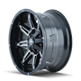 Mayhem 8090 Rampage 18x9 / 8x165.1 BP / -12mm Offset / 130.8mm Hub Gloss Black Milled Wheel