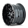 ION 141 20x10 / 8x165.1 BP / -19mm Offset / 130.8mm Hub Gloss Black Milled Wheel