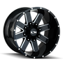 ION 141 18x9 / 8x165.1 BP / 18mm Offset / 125.2mm Hub Gloss Black Milled Wheel