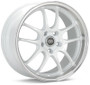 Enkei PF01SS 17x9 5x114.3 60mm Offset 75mm Bore Diameter White w/ Machined Lip Wheel