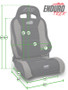 PRP 03-06 Jeep Wrangler TJ Enduro Elite Suspension Seat - Trek Edition - Black (Pair)
