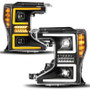 ANZO 20-22 Ford Super Duty (Halogen) Z-Series Full LED Proj Headlights SeqSig - Pass. Side ONLY