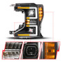 ANZO 20-22 Ford Super Duty (Halogen) Z-Series Full LED Proj Headlights SeqSig - Pass. Side ONLY