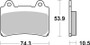 Brembo 88-90 Yamaha FZR 400cc Sinter Brake Pad - Front