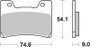 Brembo 90-91 Yamaha FZR R (Austria) 500cc Sinter Brake Pad - Front