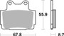 Brembo 90-91 Yamaha FZX Zeal 250cc Brake Pad - Rear