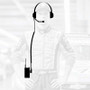 Rugged Radios Crew Chief - H42 Spotter Headset and Rugged Handheld Radio Package - Black