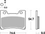 Brembo 92-95 Yamaha FZR R 600cc Sinter Brake Pad - Front