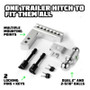Rhino USA 6In Heavy Duty Drop Hitch - 2In (Silver)