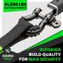 Rhino USA 3/4In D-Ring Shackle Set (2-Pack)(Gray)