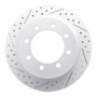 R1 08-25 Ford E-350 Super Duty Rear Left Drilled & Slotted Geo-Carbon Rotor