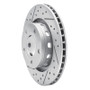 R1 99-05 Audi A6 Quattro Rear Left Drilled & Slotted Geo-Carbon Rotor
