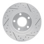 R1 99-05 Audi A6 Quattro Rear Left Drilled & Slotted Geo-Carbon Rotor