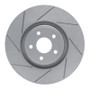 R1 14-19 Ford Focus Front Left Drilled & Slotted Geo-Carbon Rotor