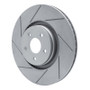 R1 14-19 Ford Focus Front Left Drilled & Slotted Geo-Carbon Rotor