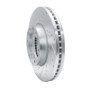R1 20-25 Ford Transit-150 Front Left Drilled & Slotted Silver Brake Rotor