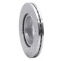 R1 02-02 Kia SEDONA Front Right Drilled & Slotted Silver Brake Rotor
