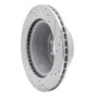 R1 68-76 Ford E-350 Econoline Front Left Drilled & Slotted Silver Brake Rotor