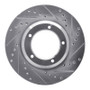 R1 90-16 Land Rover Range Rover Front Right Drilled & Slotted Silver Brake Rotor