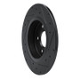 R1 19-26 Mercedes-Benz A220 Rear Left Drilled & Slotted Black Brake Rotor