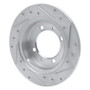 R1 00-07 Mitsubishi Space Star (Mexico) Rear Left Drilled & Slotted Silver Brake Rotor