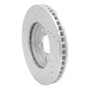 R1 11-25 Chevrolet City Express Front Right Drilled & Slotted Silver Brake Rotor