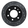 R1 19-25 Freightliner SprintER 1500 Rear Left Drilled & Slotted Black Brake Rotor