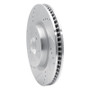 R1 21-25 Genesis GV80 Coupe Front Left Drilled & Slotted Silver Brake Rotor