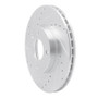 R1 16-22 Chevrolet SPARK (USA/Canada) Front Left Drilled & Slotted Silver Brake Rotor