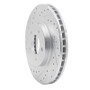 R1 01-07 Buick Rendezvous Front Left Drilled & Slotted Silver Brake Rotor