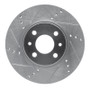R1 09-19 Dodge Vision (Mexico) Front Left Drilled & Slotted Silver Brake Rotor