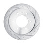 R1 76-80 Chevrolet Luv Front Right Drilled & Slotted Silver Brake Rotor