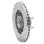 R1 82-87 Volvo 740 Front Left Drilled & Slotted Silver Brake Rotor