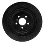 R1 12-19 Mercedes-Benz GLE63 AMG S Rear Drilled & Slotted Black Brake Rotor
