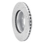 R1 16-25 Cadillac CT5 Front Right Drilled & Slotted Silver Brake Rotor