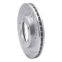 R1 98-15 Nissan NP300 (Mexico) Front Right Drilled & Slotted Silver Brake Rotor